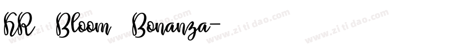 KR Bloom Bonanza字体转换